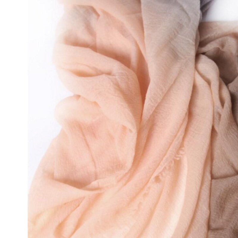 Soft Wool Scarves Orange Women Fall Pashmina Scarf